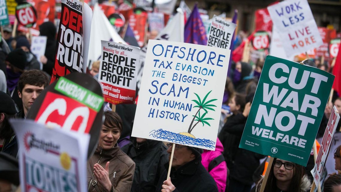 London Panama Papers protest